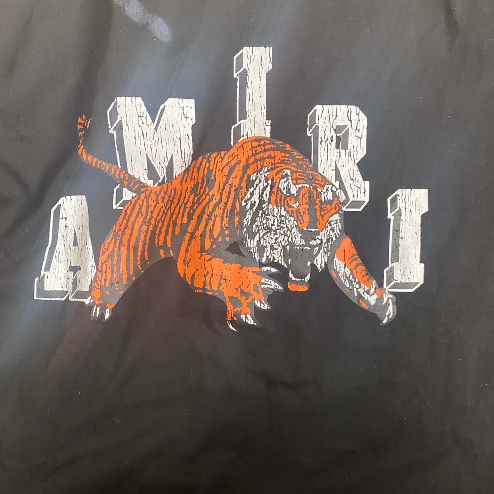 AMIRI Tiger Black Crew Neck Tee